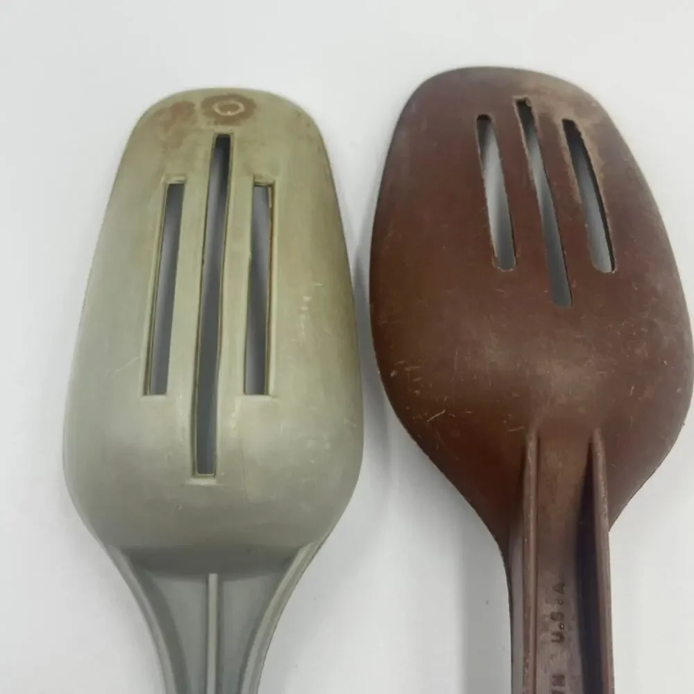 Bundle 4 Vintage Nylon Slotted Serving Spoons King Kraft MCM USA